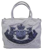 Juicy Couture Large Natural Canvas Crest Tote