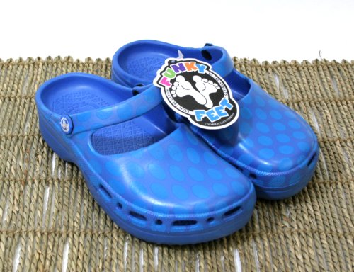 Funky Feet Dotz - Child (10/11, Blue)