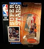 RAY ALLEN / MILWAUKEE BUCKS * 98/99 Season * NBA SUPER STARS Super Detailed Figure, Display Base & Exclusive Upper Deck Collector Trading Card