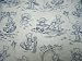 SheetWorld Fitted Oval (Stokke Mini) - Blue Teddy Toile - Made In USA