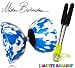Mr Babache Medium Harlequin Diabolo Set Blue/White