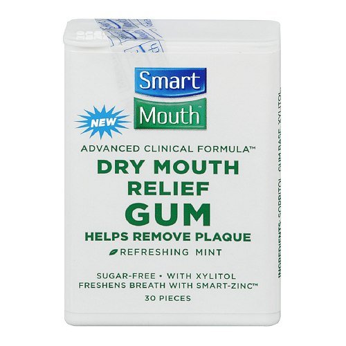 SmartMouth® SugarFree Dry Mouth Relief Gum with Xylitol, Mint, 30