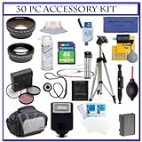30 PC Ultimate Super Savings Deluxe Accessory Kit, Includes Flash, Lenses,  ....