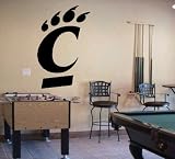 Ncaa Wall Mural Vinyl Sticker Sports Logo Cincinnati Bearcats (S147)