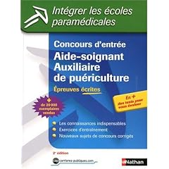 Concours d'entr�e Aide-soignant / Auxiliaire de pu�riculture : Epreuves �crites