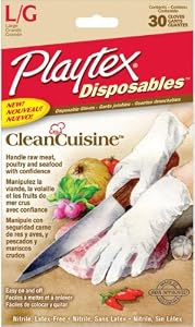Playtex Disposables CleanCuisine Gloves -
Large: 30 Count