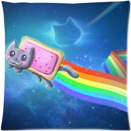 Nyan cat Custom Zippered Pillow Cases 18"x 18"(Twin sides)