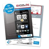 atFoliX FX-Clear Displayschutzfolie für HTC HD2 (T8585) (2-er Pack) - Displayschutz kristallklar! Höchste Qualität - Made in Germany!