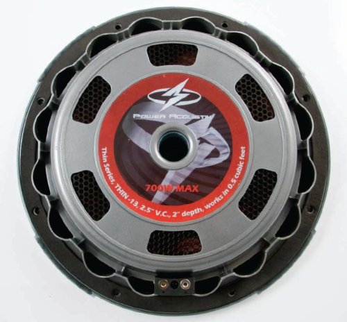 Power Acoustik THIN-13 Woofer for Mini Trucks or Tight In-Wall Installs