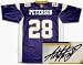 Adrian Peterson Minnesota Vikings NFL Hand Signed Authentic Style Purple Jersey