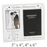 Golden Wedding Anniversary Photo Frame - (FA42750)