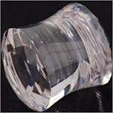 Single Blazing Ice CZ Saddle Plug: 6g Clear