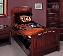Cincinnati Bengals NFL Style Twin/Full 72x86 Comforter Set - NFL Football
