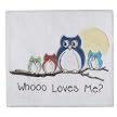 Whooo Loves Me Baby Fleece - White