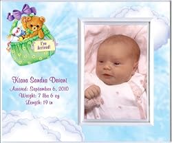 New Baby I've Arrived Personalized Birth Announcement Keepsake Picture Frame Gift