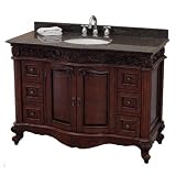 Pegasus PEGFH-9016-48-BN Estates 48?Ç¥ Vanity Combo with Granite Vanity Top & Undermount Sink, Rich Ma