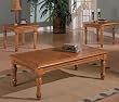 Oak Finish Occasional Table Set By Coaster Furniture