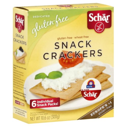 Schar Gluten Free Snack Crackers, 10.6-Ounce Boxes (Pack of 3)