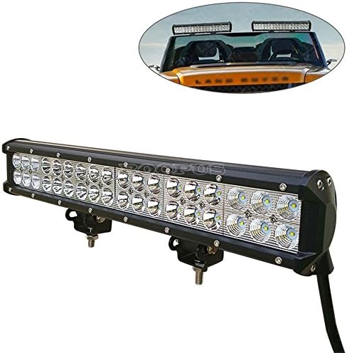 ROOPUS 14.5 Inch 90W 30pcs*3W CREE Led Light Bar 9000 Lumen Spot Beam Waterproof IP67 SUV UTV Jeep Truck Off-Road 4WD Boat