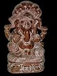 Hindu God Ganesha Statue with Serpant Ganesh Sculpture Meditation Idol 8 Inch