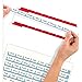 Avery Index Maker White Dividers with Red Tabs, 8-Tab, 5 Sets (11413)