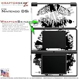 Nintendo DSi Skin Big Kiss Black on White WraptorSkinz Skins (DSi NOT INCLU ....