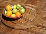 design FSC Hardwood 80cm Lazy Susan - An Additional Extra For Wooden Garden Tables