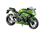 スカイネット 1/12 完成品バイク kawasaki Ninja250 ライムグリーン SE Ninja