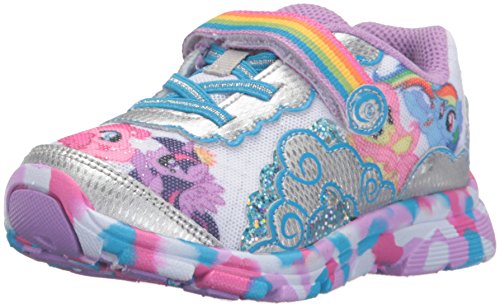 Stride Rite My Little Pony Equestria Lighted Sneaker (Toddler), Silver, 9.5 M US Toddler