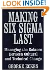 Making Six Sigma Last: Managing the Balance Between Cultural and Technical Change (Six Sigma Research Institute Series)