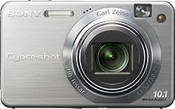 Sony Cybershot DSCW170 10 1MP Digital Camera with 5x Optical Zoom with Super Steady Shot Silver