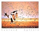 Sanford Agliolo (Canada Geese in Flight ) Art Poster Print - 16 X 20