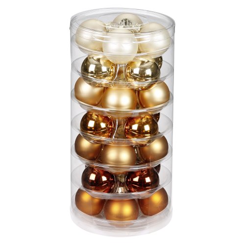 Inge-glas 1552D002 Kugel 45 mm, 28 St&uuml;ck/Dose, Christmas Cookies Mix