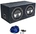 Package: (2) Sony XS-GTX100LW 10" 2200 Watt Car Audio Subwoofers With 600 Watt RMS Power + Atrend Dual 10" Mdf Subwoofer Enclosure + Dual Enclosure Wiring Kit W/ 14 Gauge Speaker Wire + Screws + Spade Terminals Package: (2) Sony XS-GTX100LW 10" 2200 Watt Car Audio Subwoofers With 600 Watt RMS Power + Atrend Dual 10" Mdf Subwoofer Enclosure + Dual Enclosure Wiring Kit W/ 14 Gauge Speaker Wire + Screws + Spade Terminals