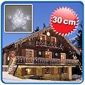 Acrylstern Leuchtstern Lichtstern � 30 cm, mit 20 wei�en LED f�r Innen und Au�en geeignet