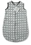 SwaddleDesigns zzZipMe Sack - Pastel Blue with Brown Mod Circles, 6-12 Months