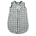 SwaddleDesigns zzZipMe Sack - Pastel Blue with Brown Mod Circles, 6-12 Months