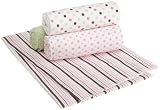 Carters Wrap Me Up Receiving Blanket, 4 Pack, Pink/Brown