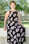 Nursing Sun Dress in Black & Pink