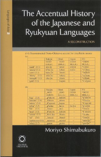 The Accentual History of the Japanese and Ryukyuan Languages (Languages of Northern and Central Eurasia)