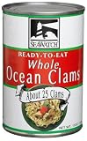 SeaWatch Ocean Clams, Whole, 15-Ounce Cans