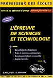 L'�preuve de Sciences et Technologie