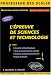 L'épreuve de Sciences et Technologie L'épreuve de Sciences et Technologie