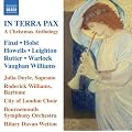 In Terra Pax - A Christmas Anthology (Christmas Music By Holst/ Finzi/ Howells/ Leighton/ Rutter/ Vw-Sc)