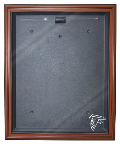 NFL Atlanta Falcons Cabinet Style Jersey Display, Brown