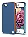 EXSEK Hybrid Impact Ultra Slim Shockproof Case [Anti-Slip] Scratch Resistant Soft Gel Rugged Case for iPhone 5/5S SE (2016)(Dark Blue)