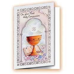 12 First Communion Greeting Cards with Envelopes! (5" x 7")