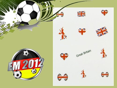 Länder/ Flaggen Nailsticker EM 2012 Großbritannien
