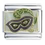Mardi Gras Mask Birthstone Italian Charms Bracelet Link
