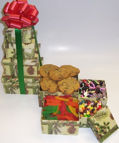 Scott's Cakes 4 Tier Pine Cone Box Santa's Elf Surprise by Scott's Cakes